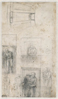 A 029
<br/>
Doorsnede van de koepel van de Sint Pieter te Rome
<br/>
<em>Michelangelo Buonarroti (1475-1564)</em>